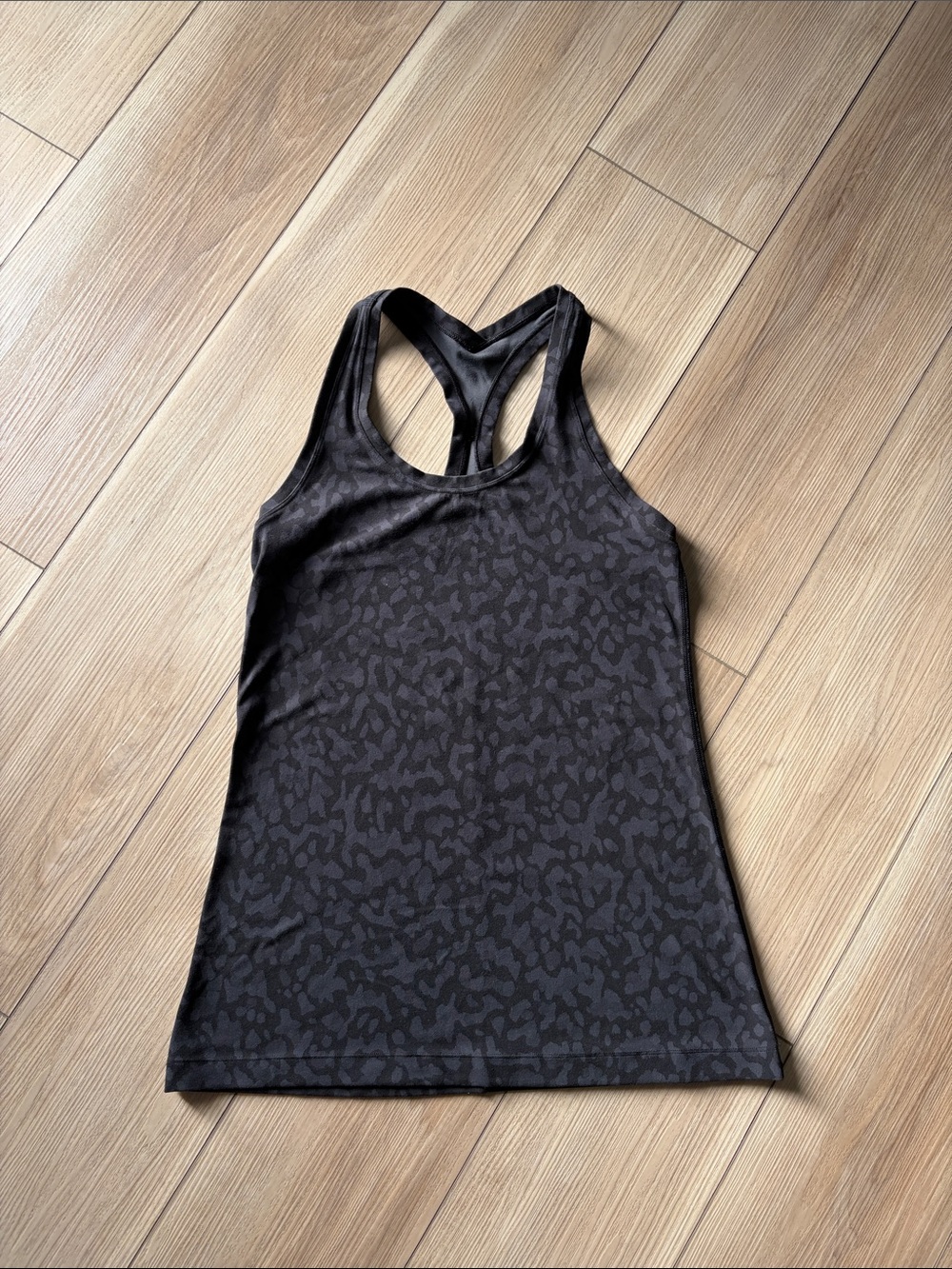 lululemon athletica Black Patterned Racerback Tank